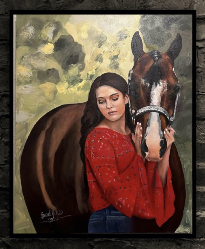 Ashley and Horse by Brad Jones