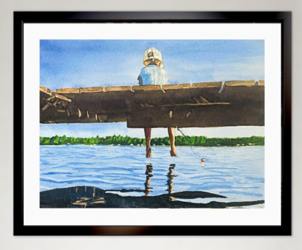 Boy on the Dock by Brad Jones