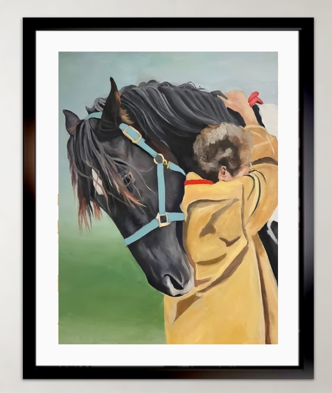 Horse Hugs by Brad Jones