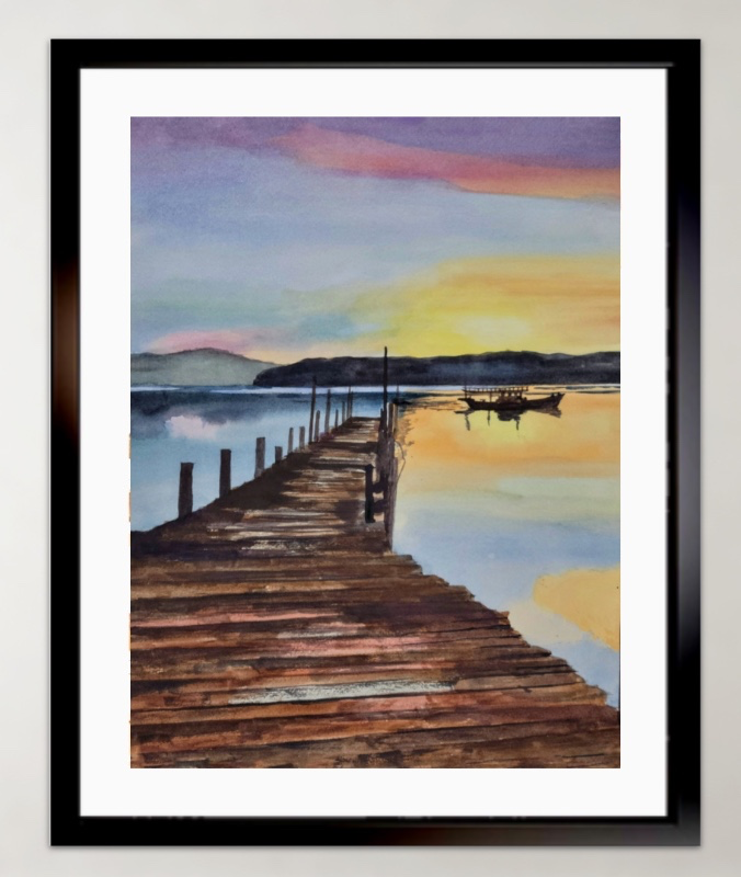 Sunset Dock by Brad Jones